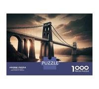 Rompecabezas De 1000 Piezas para Adolescentes Bridge Over Water at Sunset Rompecabezas para Adultos Juegos Familiares Decoración De Pared Regalos Y Cumpleaños Únicos 52x38cm/1000pcs