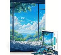 Rompecabezas de 1000 Piezas para Adolescentes Brisa de Tranquilidad Juego Divertido de Corte Premium para concentrarse y Jugar fácilmente Arte navideño (38x52cm)