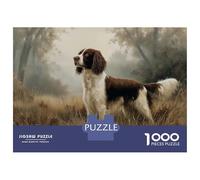 Rompecabezas De 1000 Piezas Para Adolescentes Brown And White English Springer Spaniel Portrait Rompecabezas Para Adolescentes Juguetes Antiestrés Patrón De Ensamblaje Desafío Educativo 70x50cm/1000pc