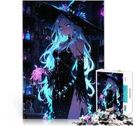Rompecabezas de 1000 Piezas para Adolescentes Bruja de Anime con poción Juego de ingenio Actividades Divertidas en casa, Regalos de cumpleaños, Regalos de Viaje, 38x26cm