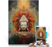 Rompecabezas de 1000 Piezas para Adolescentes Buda - La quietud Interior Juego de ingenio Cada Pieza es única: un desafiante y Divertido Juego Familiar 52x38cm