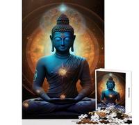 Rompecabezas de 1000 Piezas para Adolescentes Buda orbe cósmico Galaxia Juguetes de Bricolaje Grandes Regalos y Juguetes Juego Educativo interacción Entre Padres e Hijos tamaño 38x26cm