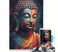 Rompecabezas de 1000 Piezas para Adolescentes Buda Zen Juego Familiar decoración de Pared para Fortalecer el Amor Entre Parejas 38x52cm