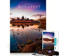 Rompecabezas de 1000 Piezas para Adolescentes Budapest Hungría Juego de Ajuste preciso Habilidad Mental Diversión Ocio Tiempo de diversión Navidad Arte para el hogar (38x52cm)