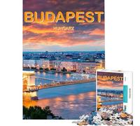 Rompecabezas de 1000 Piezas para Adolescentes Budapest Hungría Rompecabezas para Adultos Juegos relajantes decoración (tamaño 38x52cm)