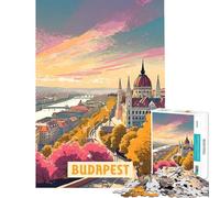 Rompecabezas de 1000 Piezas para Adolescentes Budapest Juegos educativos Juguetes didácticos Regalo de cumpleaños decoración del hogar (tamaño 50x75cm)