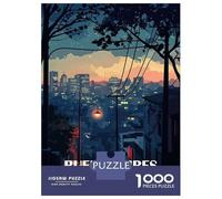 Rompecabezas De 1000 Piezas para Adolescentes Buenos Aires Cityscape at Dusk Rompecabezas para Adultos Juegos Relajantes Regalos para Mujeres Interacción Entre Padres E Hijos 52x38cm/1000pcs