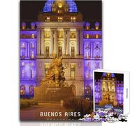 Rompecabezas de 1000 Piezas para Adolescentes Buenos Aires Diversión Familiar y Noche de Juegos Juguetes antiestrés difíciles Tamaño 38x52cm