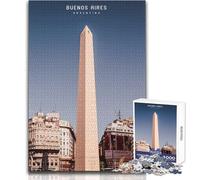 Rompecabezas de 1000 Piezas para Adolescentes Buenos Aires Diversión Familiar y Noche de Juegos Juguetes antiestrés difíciles Tamaño 50x75cm