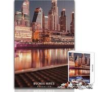 Rompecabezas de 1000 Piezas para Adolescentes Buenos Aires Diversión Familiar y Noche de Juegos Juguetes antiestrés difíciles Tamaño 38x26cm