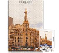 Rompecabezas de 1000 Piezas para Adolescentes Buenos Aires, Juego Educativo Familiar, desafío difícil, Regalo Divertido, tamaño 50x75cm