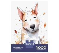 Rompecabezas De 1000 Piezas para Adolescentes Bull Terrier Animal Rompecabezas para Adultos Juegos De Relajación Desafío Difícil Regalo De Cumpleaños, Regalos, 70x50cm/1000pcs