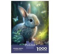 Rompecabezas De 1000 Piezas para Adolescentes Bunny at The Forest Rompecabezas Juegos De Relajación Análisis Y Lógica Desafío Educativo 70x50cm/1000pcs