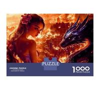 Rompecabezas De 1000 Piezas para Adolescentes Burn It Down Drago! Rompecabezas para Adultos Juego Práctico Carrera De Velocidad De Manos Regalos Y Cumpleaños Únicos 70x50cm/1000pcs