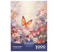 Rompecabezas De 1000 Piezas para Adolescentes Butterflies in Bloom Rompecabezas para Adultos Juego De Ingenio Pero Divertido Y Humorístico Desafío Educativo 52x38cm/1000pcs