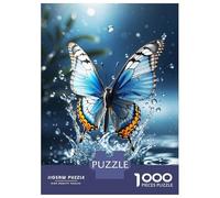 Rompecabezas De 1000 Piezas para Adolescentes Butterfly Splash Rompecabezas para Adultos Juguetes Antiestrés Difícil Difícil Desafiante De Completar 52x38cm/1000pcs