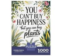 Rompecabezas De 1000 Piezas Para Adolescentes Buy Plants for Happiness Watercolor Art Rompecabezas Para Adultos Juguete Decoración De Pared Decoración De Pared Juego Desafiante Regalos 38x26cm/1000pcs