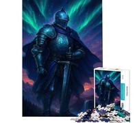 Rompecabezas de 1000 Piezas para Adolescentes Caballero con Armadura Brillante y Espada Juegos relajantes Que desafían la Inteligencia Juguetes adictivos Regalo Divertido para la decoración del hogar