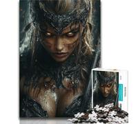 Rompecabezas de 1000 Piezas para Adolescentes, Caballero Femenino, Ayuda a ejercitar el Cerebro, Juguetes adictivos para Cultivar la Paciencia, decoración de Pared, 75x50cm