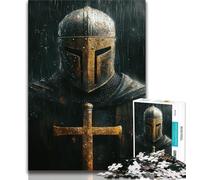 Rompecabezas de 1000 Piezas para Adolescentes Caballero mágico 1000 Piezas para Adultos Juego de Preguntas decoración de Pared cumpleaños y Navidad 75x50cm