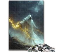 Rompecabezas de 1000 Piezas para Adolescentes Caballero Misterioso, 1000 Piezas para Adolescentes, Interesante interacción Entre Padres e Hijos para Reducir el estrés (26x38cm)