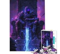 Rompecabezas de 1000 Piezas para Adolescentes Caballero Nocturno Legendario Ayuda a ejercitar el Cerebro Desafío difícil Juegos relajantes para Mayores de 14 años (38x52cm)