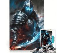 Rompecabezas de 1000 Piezas para Adolescentes: Caballero Oscuro Guerrero, Juegos relajantes, Actividades Divertidas para Hacer en casa, un Gran Regalo para los Amantes de los Videojuegos 50x75cm