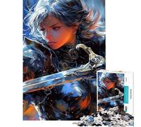 Rompecabezas de 1000 Piezas para Adolescentes Caballero Sexy Paladín Reina Rompecabezas para Adolescentes Que Mejora la Memoria Ayuda a ejercitar el Cerebro Juego Educativo Familiar 38x52cm