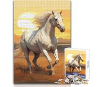 Rompecabezas de 1000 Piezas para Adolescentes, Caballos, Acuarelas, Juguetes, Juegos educativos, desafío difícil, Regalo para cumpleaños, tamaño 50x75cm