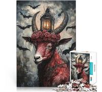 Rompecabezas de 1000 Piezas para Adolescentes Cabra del Diablo para el Juguete de desafío de Juego Educativo Una Obra de Arte 75x50cm
