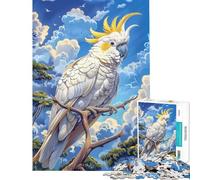Rompecabezas de 1000 Piezas para Adolescentes Cacatúa Blanca en una Rama Rompecabezas de 1000 Piezas Juguetes de decoración para el hogar Decoración de Pared Oferta Toda