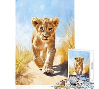 Rompecabezas de 1000 Piezas para Adolescentes Cachorro de león Caminando decoración del hogar Juguetes Regalos de cumpleaños Juegos educativos Mejora el Amor en Pareja tamaño 38x52cm