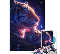 Rompecabezas de 1000 Piezas para Adolescentes Cachorro de Tigre y su Madre Juego Educativo y desafiante Juguete práctico Un Reto difícil Regalo Divertido (Tamaño 38x52cm)