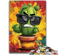 Rompecabezas de 1000 Piezas para Adolescentes, Cactus, Plantas en Maceta, Juguetes educativos, Actividades Divertidas en casa, Regalo de cumpleaños, Regalos de Viaje, 26x38cm