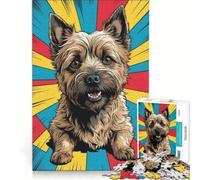 Rompecabezas de 1000 Piezas para Adolescentes, Cairn Terrier, Juguetes para armar, interacción Entre Padres e Hijos, cumpleaños, 38x52cm