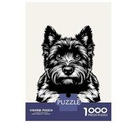 Rompecabezas De 1000 Piezas para Adolescentes Cairn Terrier Rompecabezas Juego Familiar Mejora La Memoria Cumpleaños 38x26cm/1000pcs