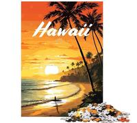 Rompecabezas de 1000 Piezas para Adolescentes Cala de Playa Hawaiana Rompecabezas para Adolescentes Que Mejora la Memoria Ayuda a ejercitar el Cerebro y es un Juego Educativo para Toda la Familia