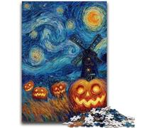 Rompecabezas de 1000 Piezas para Adolescentes: Calabazas bajo el Cielo Nocturno Rompecabezas para Adolescentes, un desafío difícil y un Regalo para el Amigo Secreto (50x75cm)