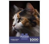 Rompecabezas De 1000 Piezas para Adolescentes Calico Cat Rompecabezas para Adultos Juegos Familiares Difícil Difícil Cumpleaños Y Navidad 38x26cm/1000pcs