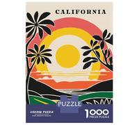 Rompecabezas De 1000 Piezas para Adolescentes California Retro Sunset Rompecabezas para Adultos Juguete Decoración De Pared Decoración Difícil Y Desafiante 70x50cm/1000pcs