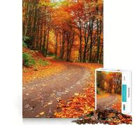 Rompecabezas de 1000 Piezas para Adolescentes,Callejón de Otoño,Ucrania,Corte Suave,Juego de lógica,Juego Relajante,Regalo de cumpleaños para Aficionados (38x52cm)