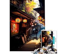 Rompecabezas de 1000 Piezas para Adolescentes Calles japonesas de Tokio Un Reto para completar Diversión Familiar Juguete antiestrés para Mayores de 14 años (38x52cm)