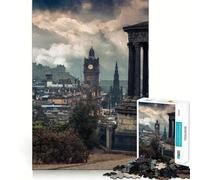 Rompecabezas de 1000 Piezas para Adolescentes Calton Hill Edimburgo Sharp Cut Craft Cognitive Fun Play Idle Time Game Christmas Home Art (38x52cm)