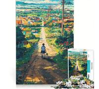 Rompecabezas de 1000 Piezas para Adolescentes Caminando a casa Juego Familiar decoración de Pared para Fortalecer el Amor Entre Parejas 50x75cm