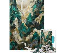 Rompecabezas de 1000 Piezas para Adolescentes Camino a Shangri La Rompecabezas artísticos para Adultos Juegos Divertidos Vacaciones en casa Matar el Tiempo cumpleaños (38x26cm)