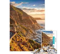 Rompecabezas de 1000 Piezas para Adolescentes Camino costero al Atardecer Rompecabezas para Adolescentes Juguete Decorativo para la Pared Ideal para Crear Recuerdos Regalos para Amigos y Familiares