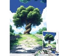 Rompecabezas de 1000 Piezas para Adolescentes Camino de árbol decoración del hogar Juguetes Regalos y Juegos imposibles difícil y desafiante (tamaño 38x26cm)