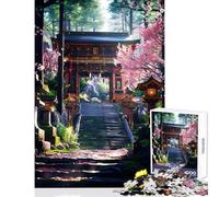 Rompecabezas de 1000 Piezas para Adolescentes Camino de un Santuario japonés Juego práctico para Toda la Familia Decoración del hogar Juguetes desafiantes para completar (50x75cm)