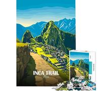 Rompecabezas de 1000 Piezas para Adolescentes Camino Inca Perú póster de Viaje Juegos educativos Juguetes didácticos Regalo de cumpleaños decoración del hogar (tamaño 50x75cm)