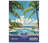 Rompecabezas De 1000 Piezas para Adolescentes Cancun Mexico Tropical Resort Rompecabezas para Adolescentes Juegos Relajantes Decoración Perfecta Regalos De Cumpleaños Y Únicos 52x38cm/1000pcs